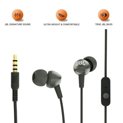 JBL C200SI In-Ear Headphones - Black